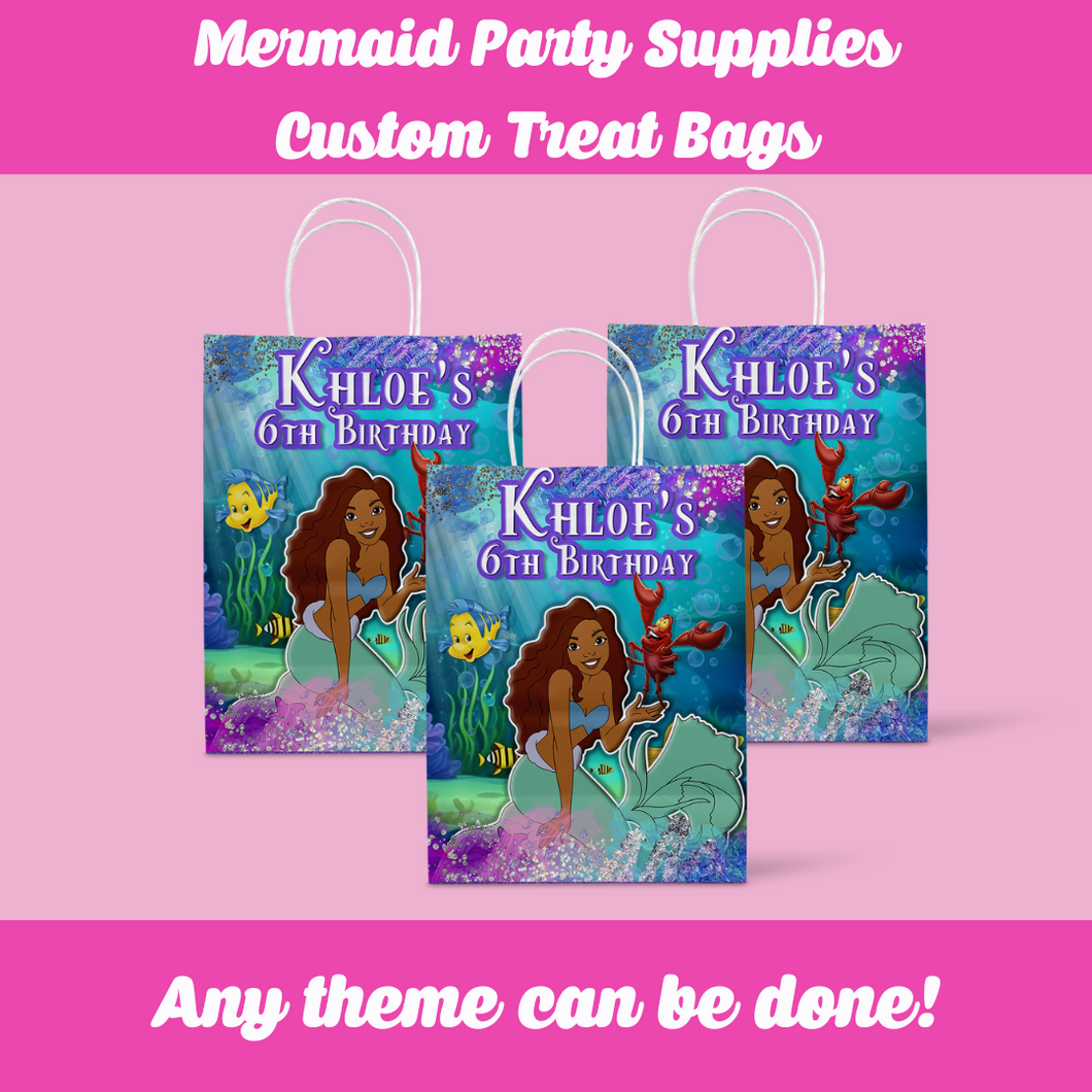 Little Mermaid Custom Treat Bags