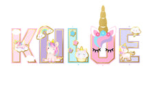 Load image into Gallery viewer, Unicorn 3D Letters
